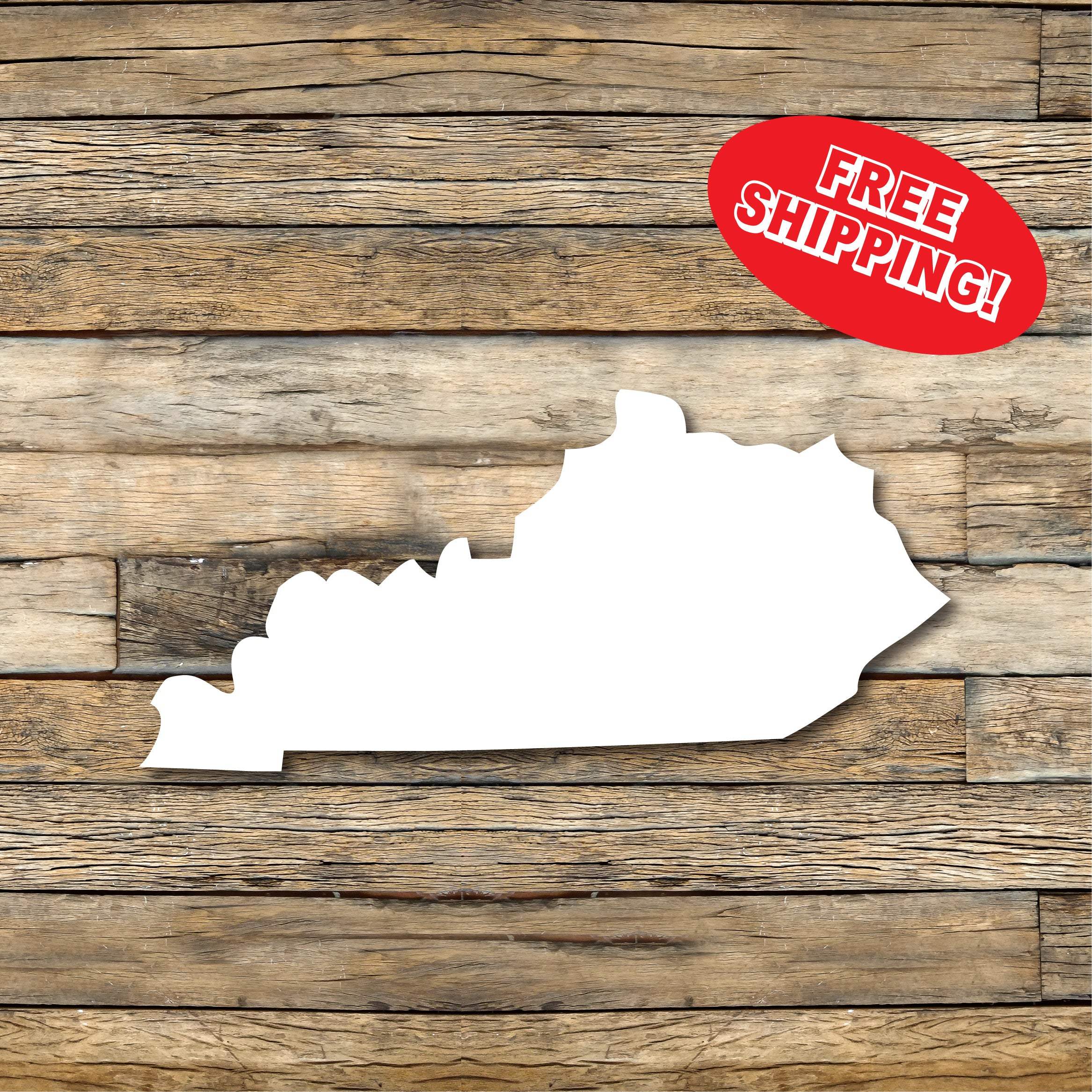 Kentucky Car Decal, Bumper Sticker, Multiple Sizes Available, Vinyl Car Decal, Kentucky State, State Outline Decal