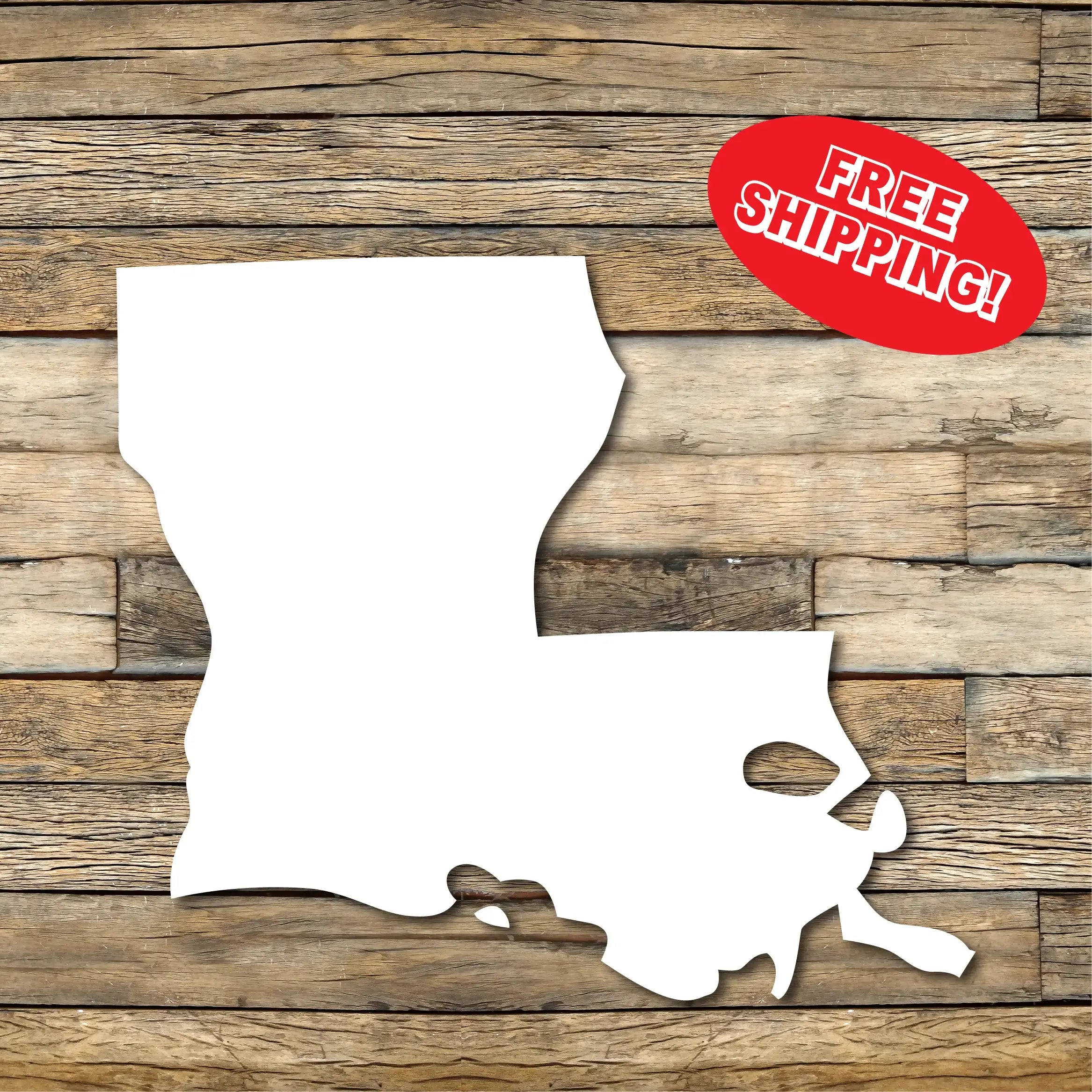 Louisiana Car Decal, Bumper Sticker, Multiple Sizes Available, Vinyl Car Decal, Louisiana State, State Outline Decal