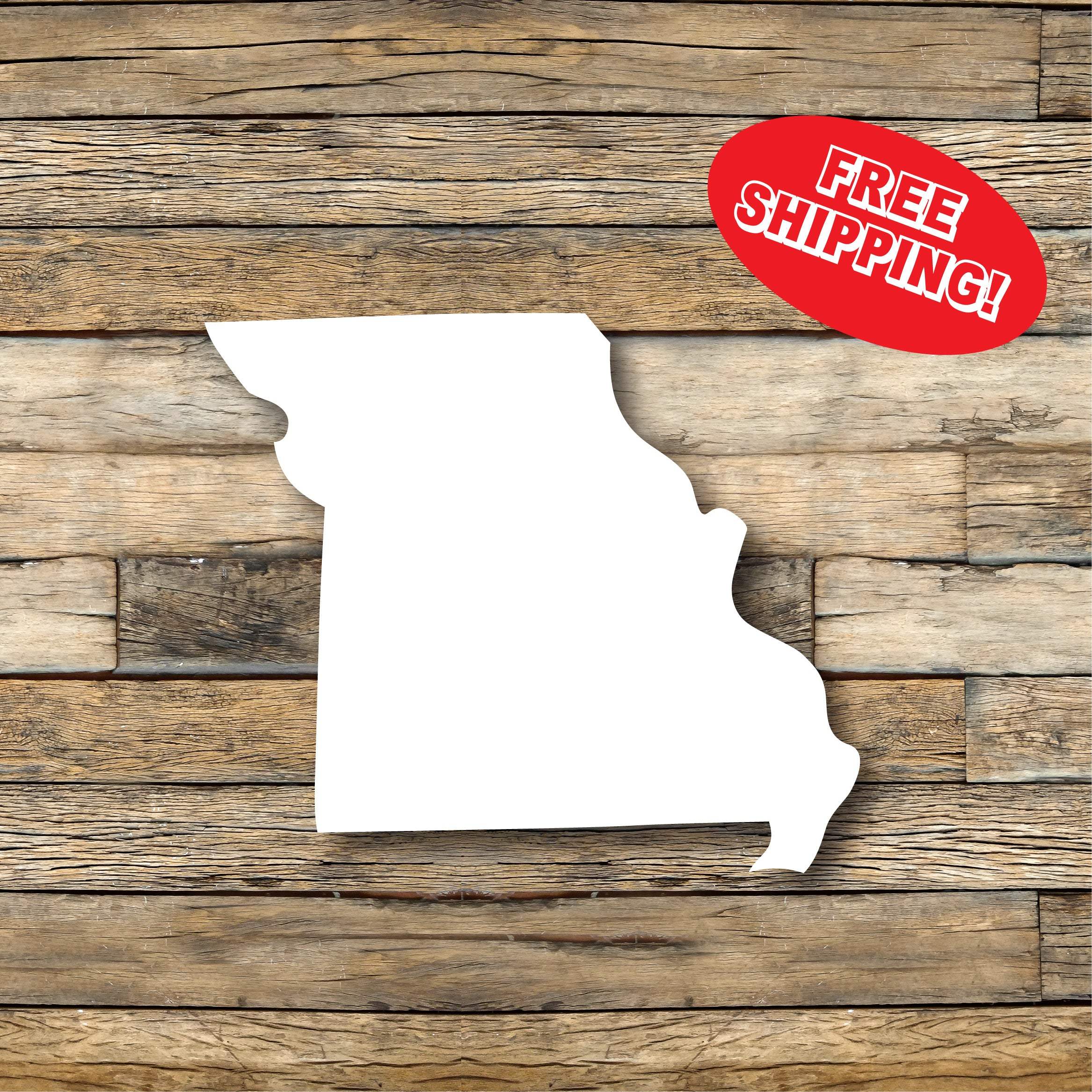 Missouri Car Decal, Bumper Sticker, Multiple Sizes Available, Vinyl Car Decal, Missouri State, State Outline Decal