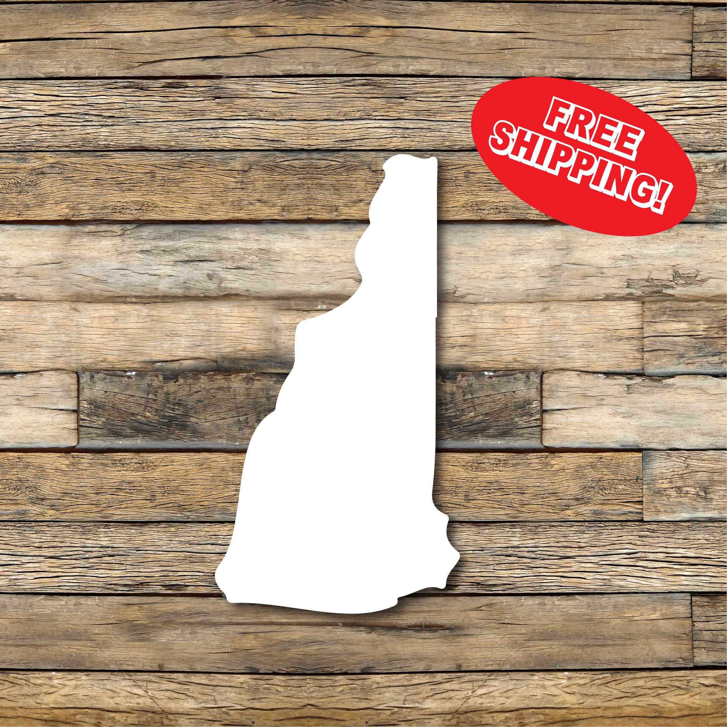 New Hampshire Car Decal, Bumper Sticker, Multiple Sizes Available, Vinyl Car Decal, New Hampshire State, State Outline Decal
