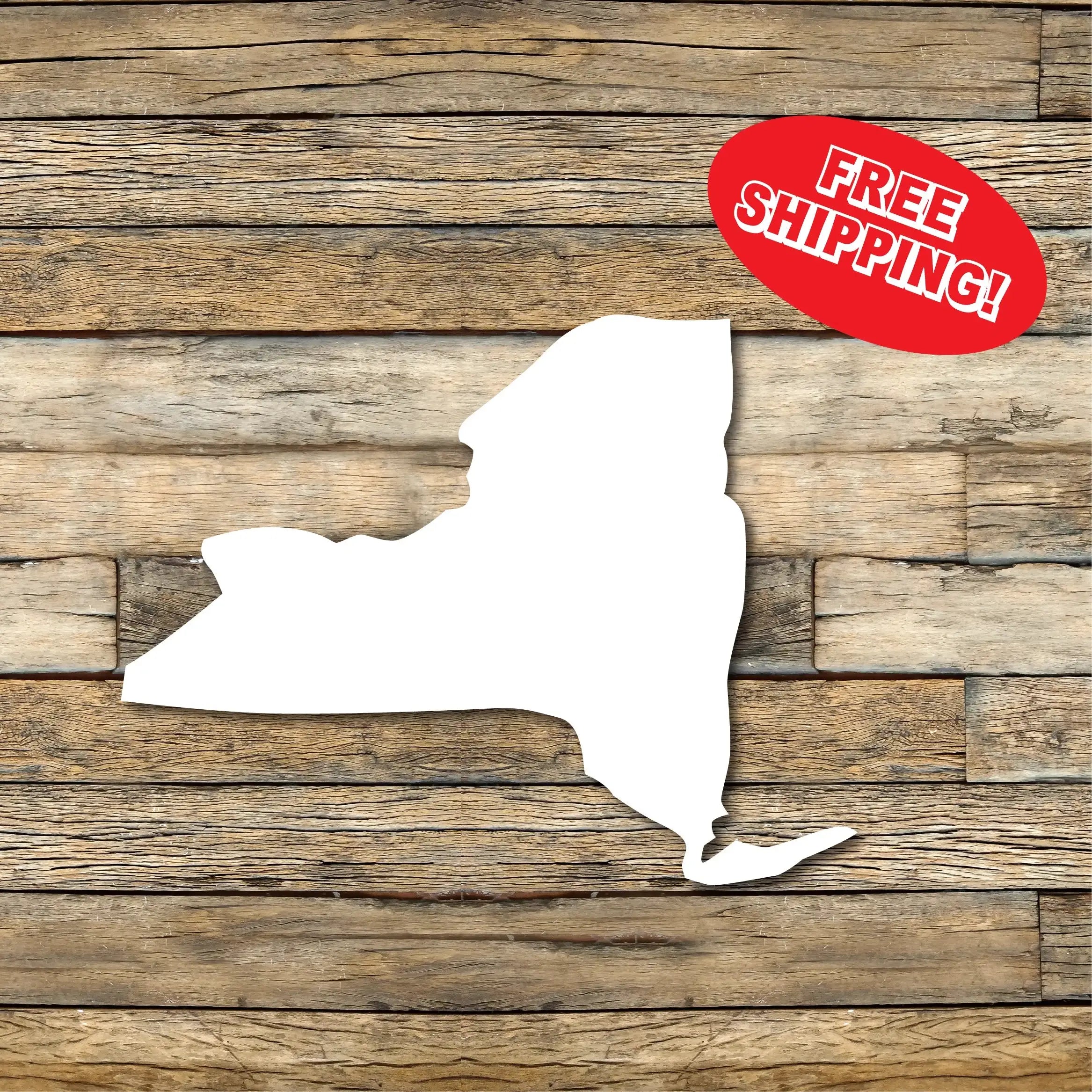 New York Car Decal, Bumper Sticker, Multiple Sizes Available, Vinyl Car Decal, New York State, State Outline Decal