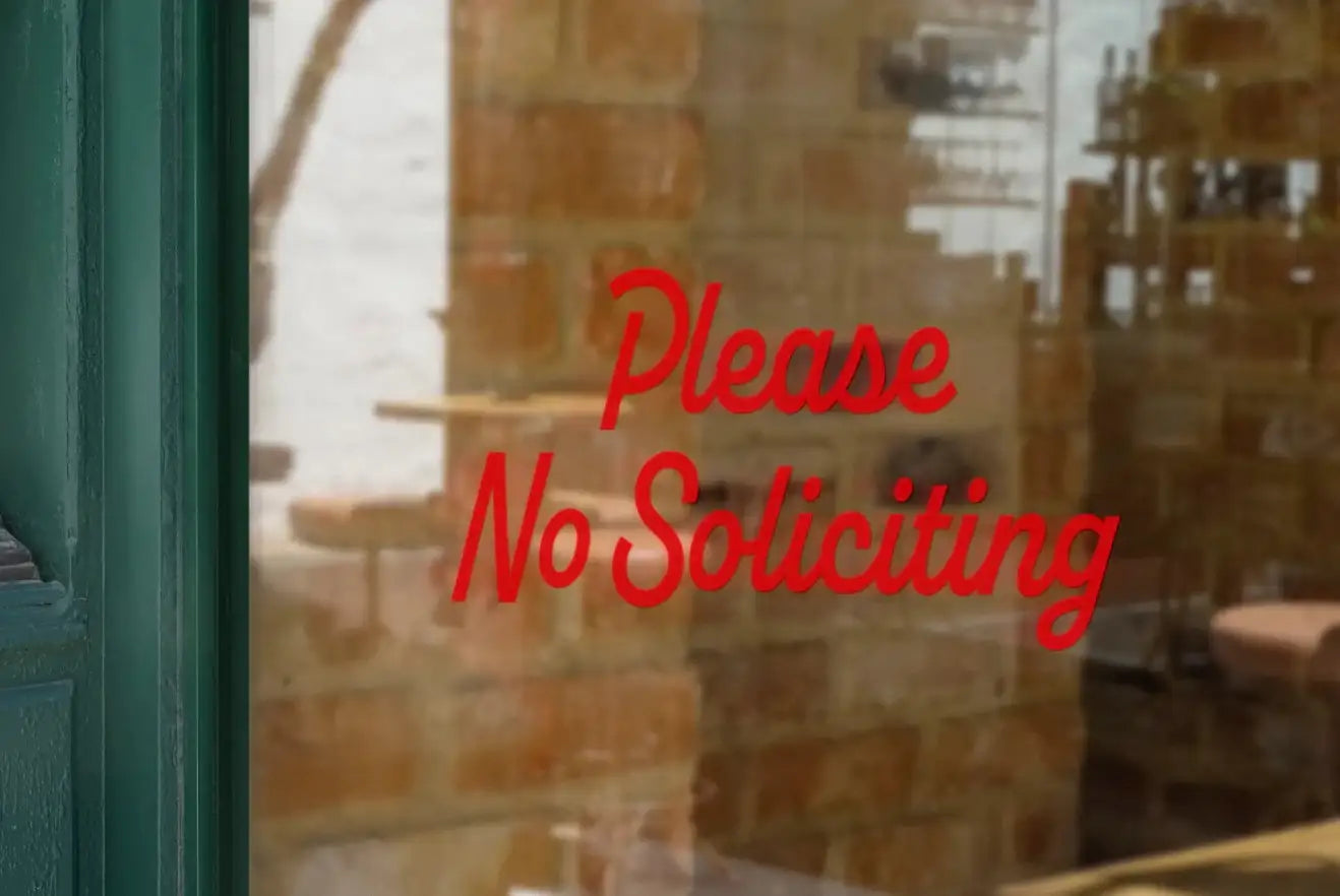No Soliciting Decal v2