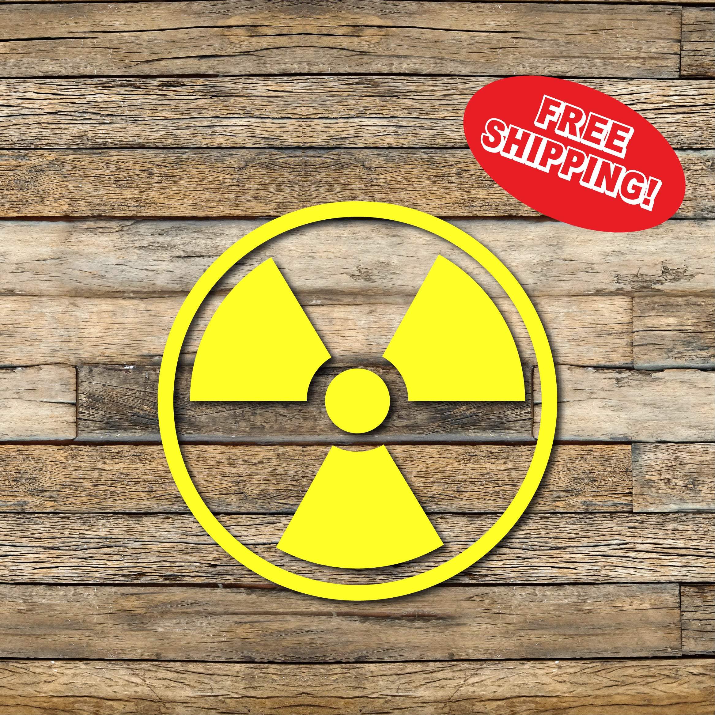 Nuclear Warning Symbol Decal
