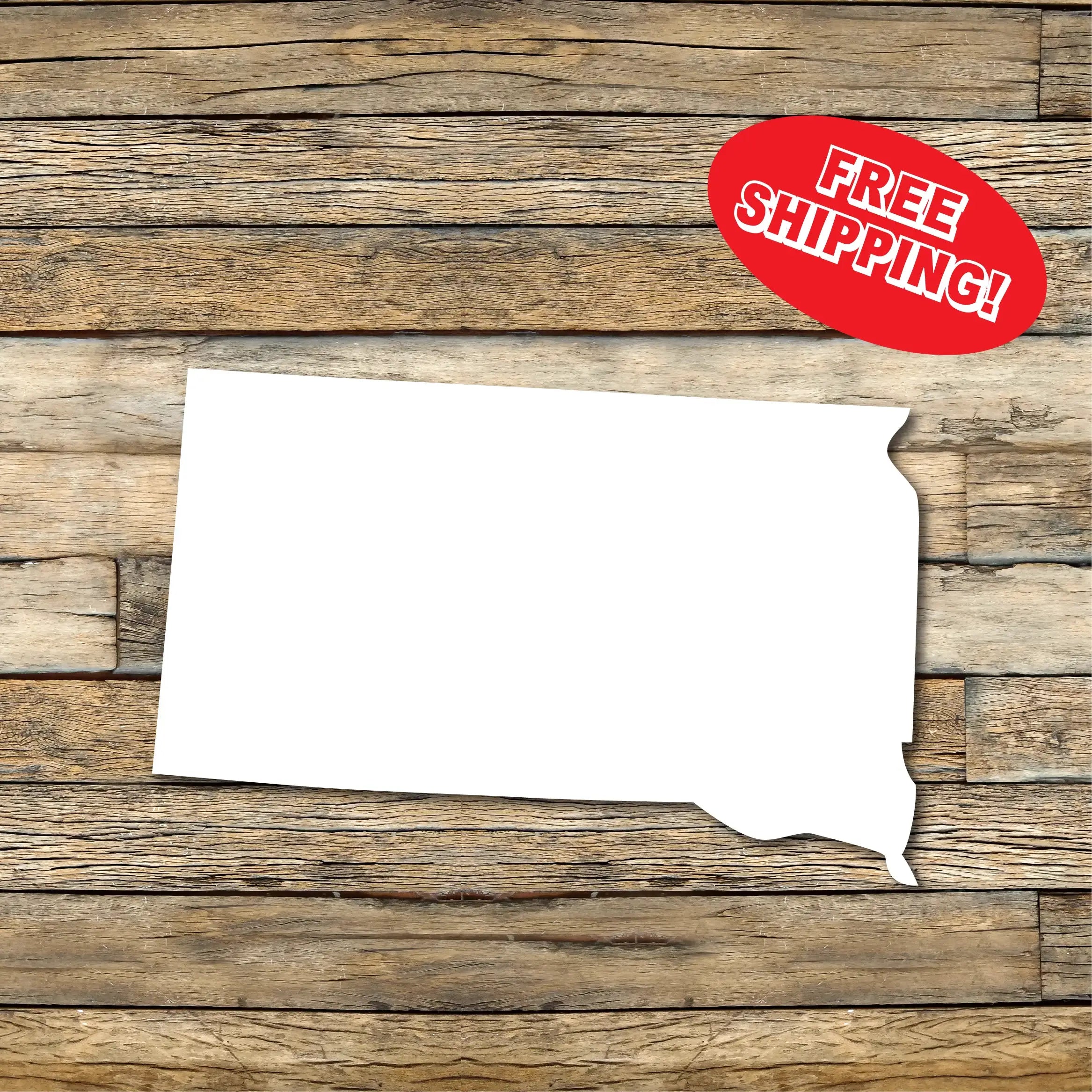 South Dakota Car Decal, Bumper Sticker, Multiple Sizes Available, Vinyl Car Decal, South Dakota State, State Outline Decal