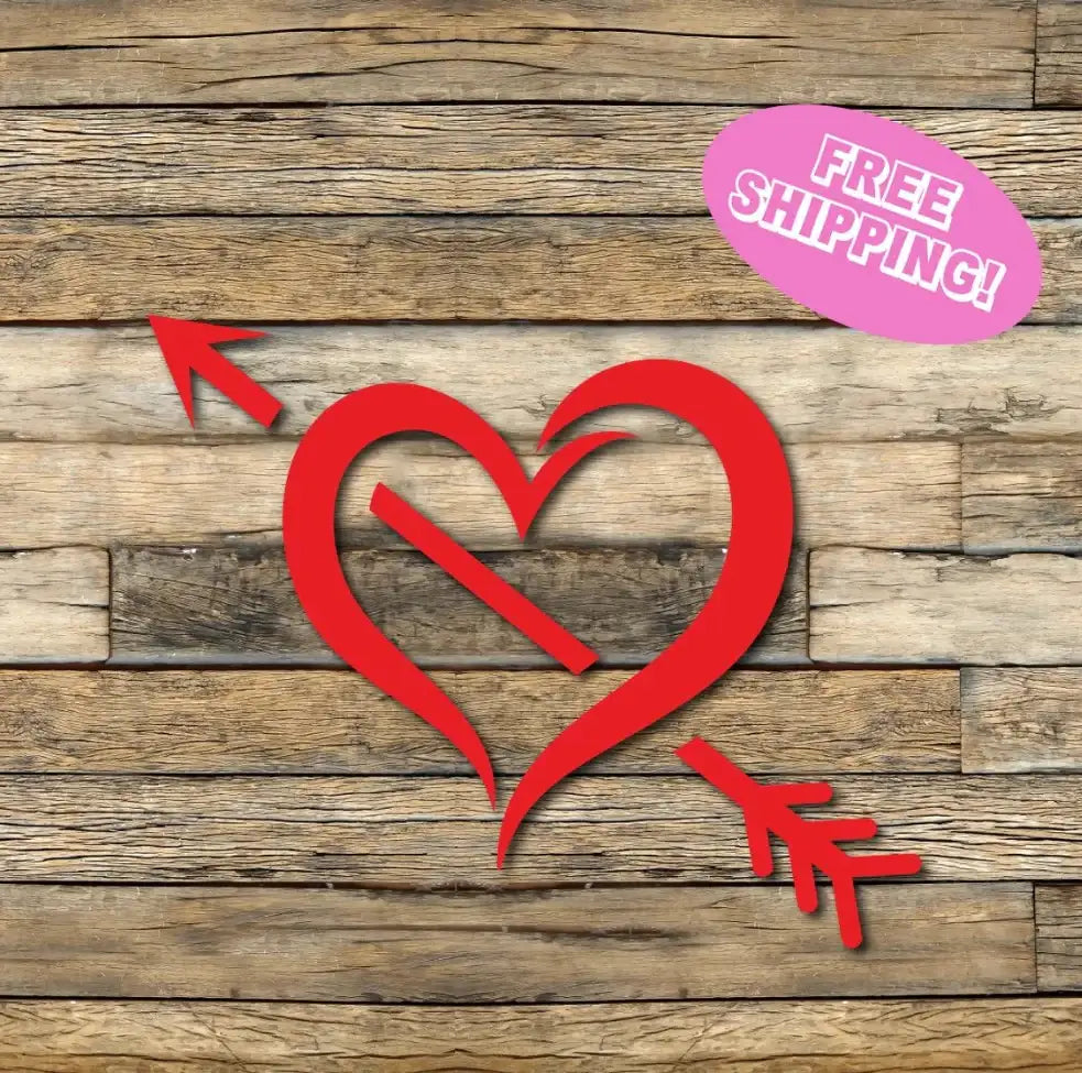 Valentines Heart Vinyl Decal
