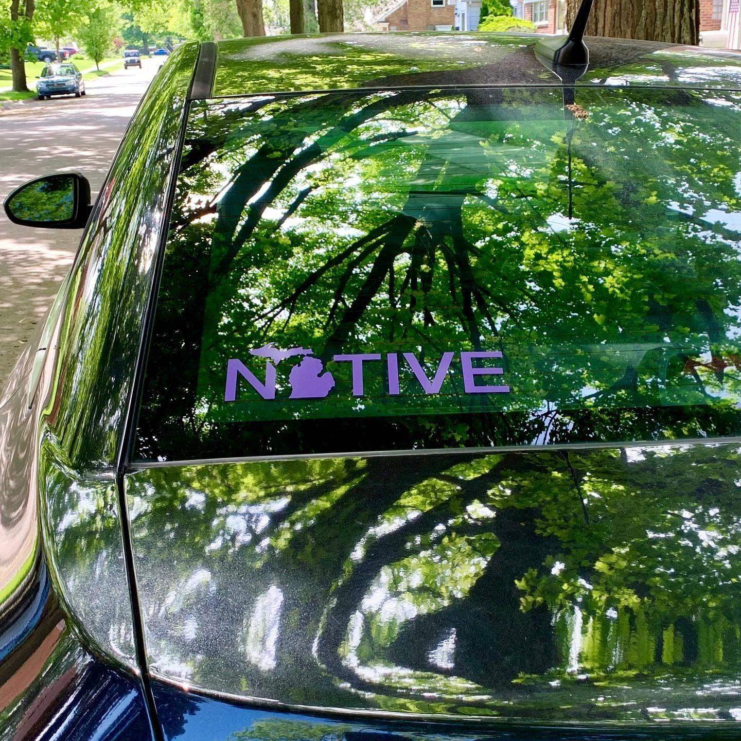 Michigan Native Car Decal
