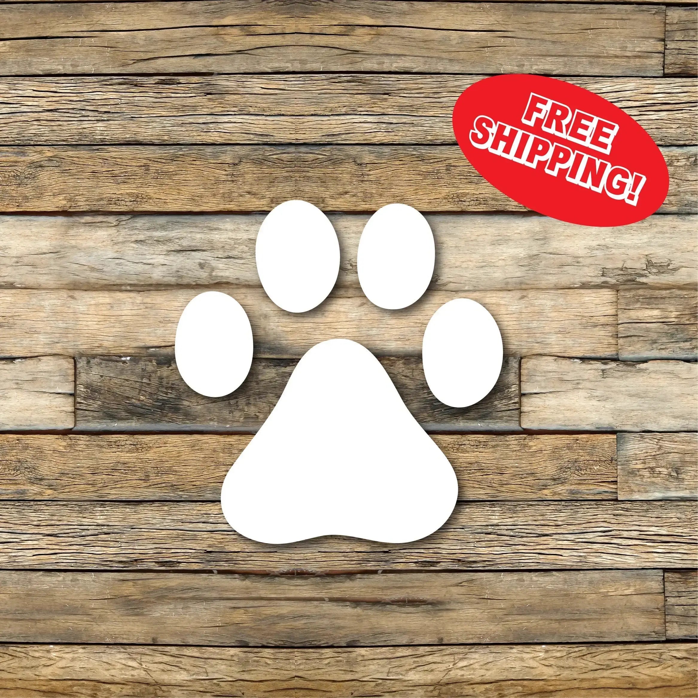 Dog Paw Print Decal