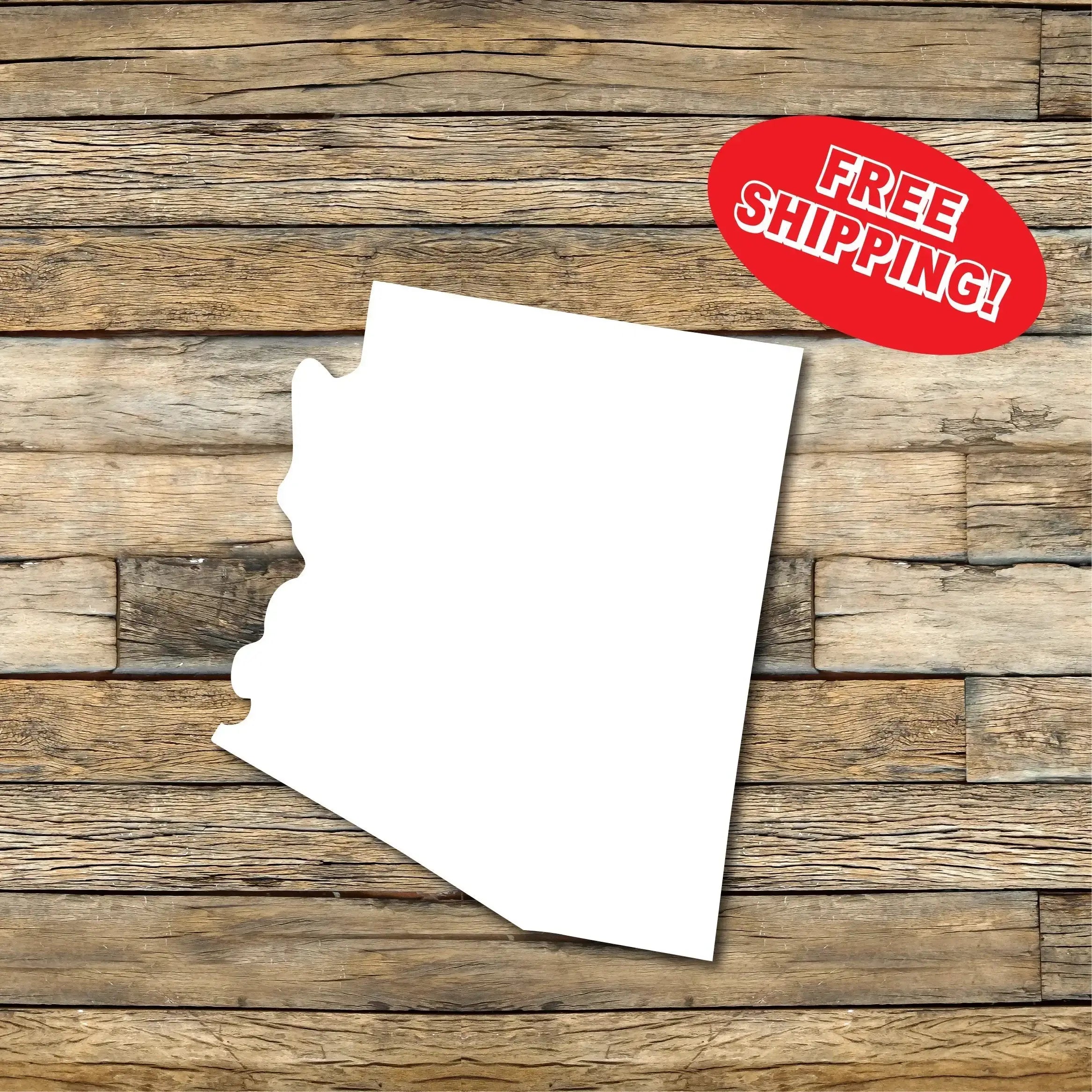 Arizona Car Decal, Bumper Sticker, Multiple Sizes Available, Vinyl Car Decal, Arizona State, State Outline Decal
