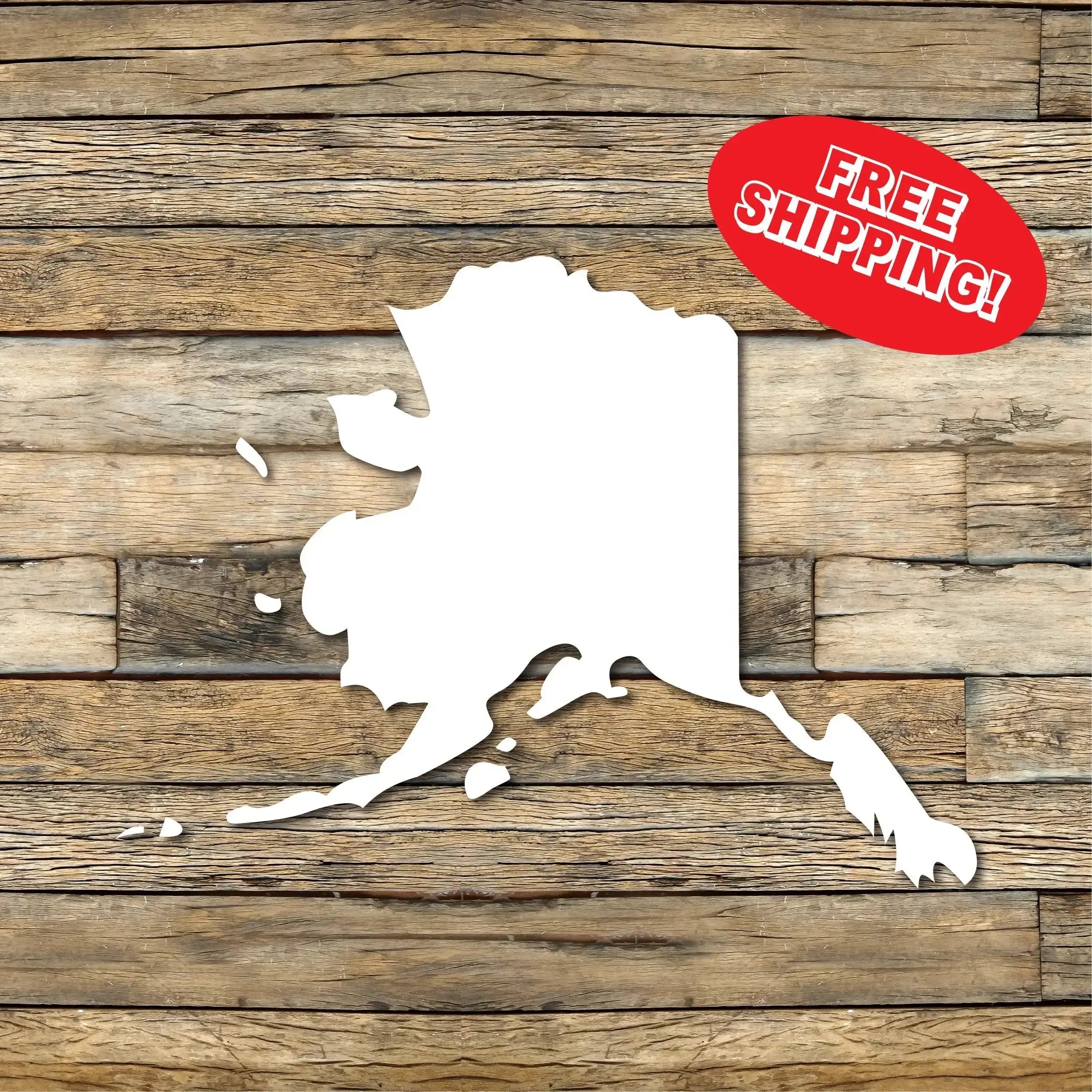 Alaska Car Decal, Bumper Sticker, Multiple Sizes Available, Vinyl Car Decal, Alaska State, State Outline Decal